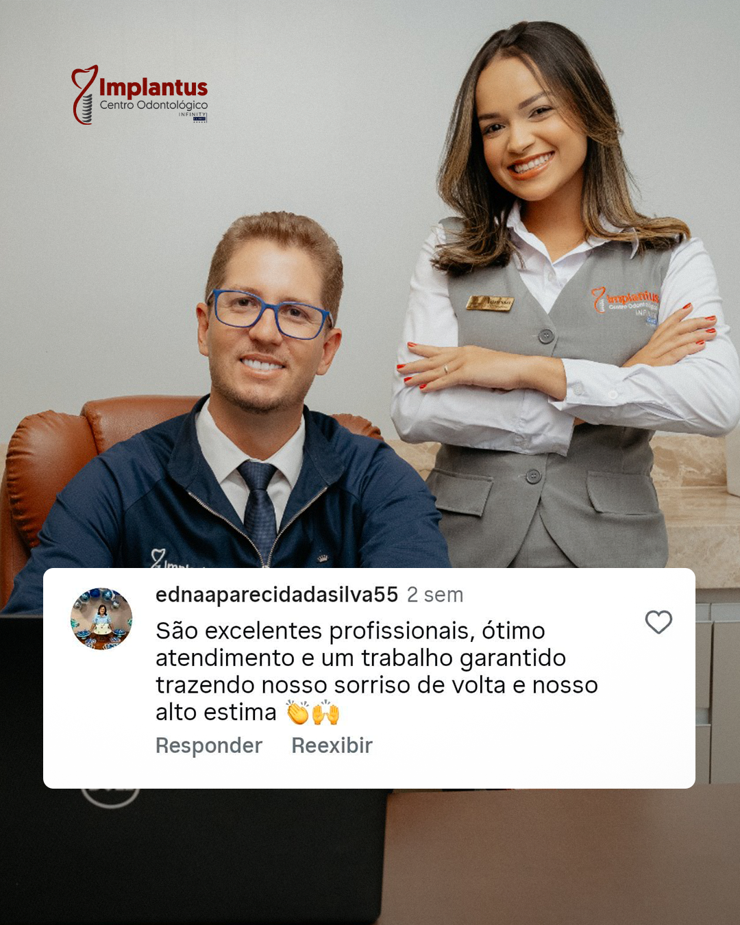 Depoimento de paciente Implantus